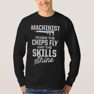 Machinist Machinebediener Gereedschap Verspanings T-shirt