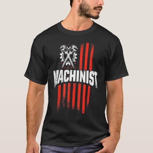 Machinist Machinebediener Verspaning 13 T-shirt (Voorkant)