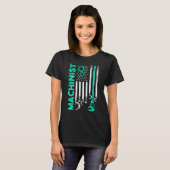 Machinist Machinebediener Verspaning 63 T-shirt (Voorkant volledig)