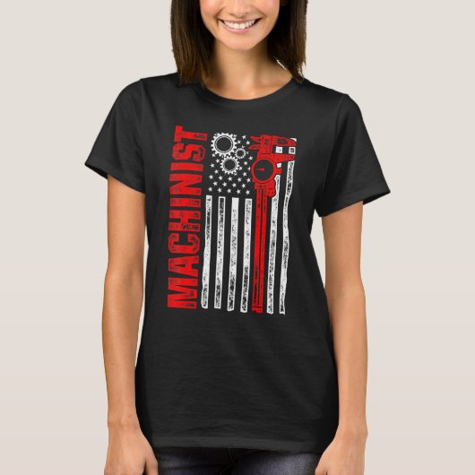 Machinist Machinebediener Verspaning 94 T-shirt (Voorkant)