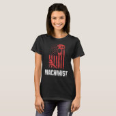 Machinist Machinebediener Verspaning T-shirt (Voorkant volledig)