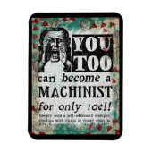 Machinist Magnet - Funny Retro Magneet (Verticaal)
