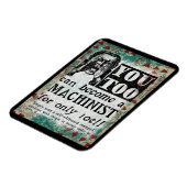 Machinist Magnet - Funny Retro Magneet (Linkerzijde)