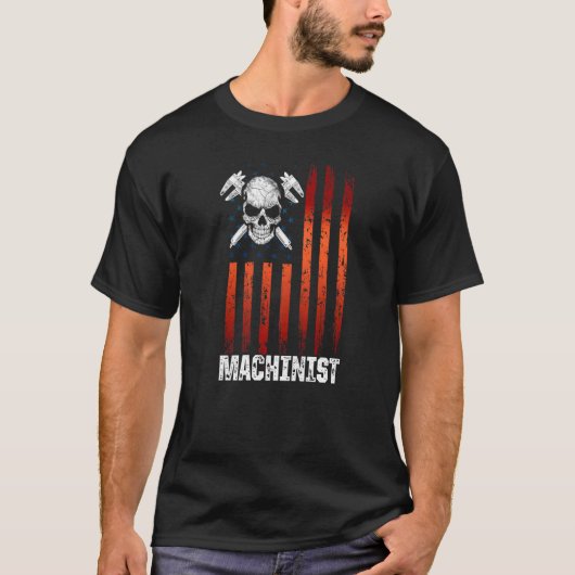 Machinist Mentoren Machinebediener Verspaning 2 T-shirt (Voorkant)