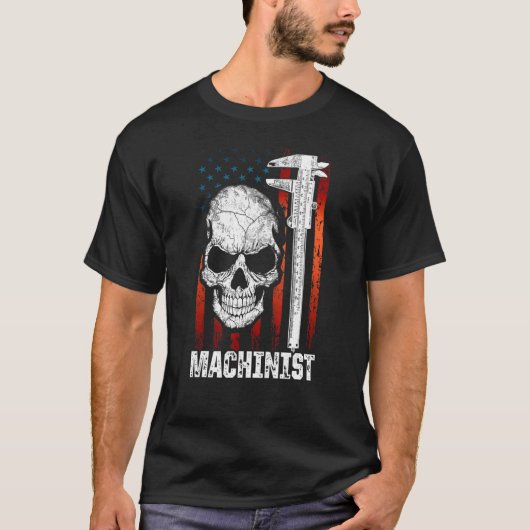 Machinist Mentoren Machinebediener Verspaning T-shirt (Voorkant)