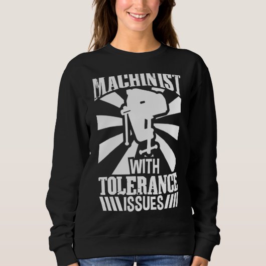 Machinist met tolerantiekwesties CNC Machinist 2 Trui (Voorkant)