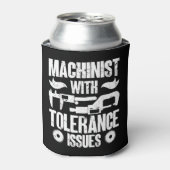 Machinist met tolerantieproblemen Machineoperator Blikjeskoeler (Blikje Voorkant)