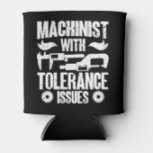 Machinist met tolerantieproblemen Machineoperator Blikjeskoeler (Voorkant)
