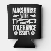 Machinist met tolerantieproblemen Machineoperator Blikjeskoeler (Achterkant)