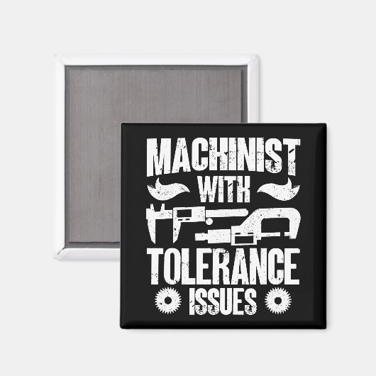 Machinist met tolerantieproblemen Machineoperator Magneet (Voorkant / Achterkant)