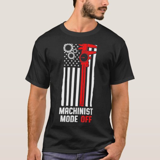 Machinist Mode Machine Operator Machinist Machinis T-shirt (Voorkant)
