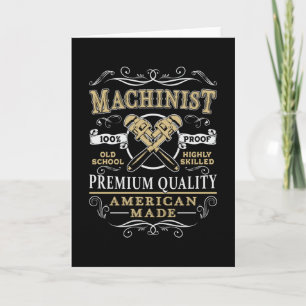 Machinist monteur CNC-machinist Machine cadeau ide Kaart