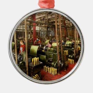 Machinist - Oorlog - Riemen en bommen 1916 Metalen Ornament