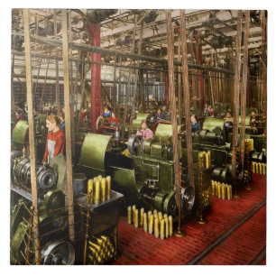 Machinist - Oorlog - Riemen en bommen 1916 Tegeltje