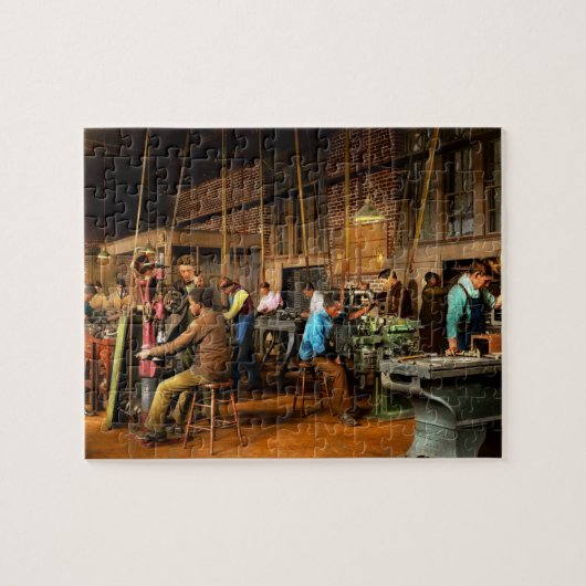 Machinist - Opleiding - Machinistenschool 1899 Legpuzzel (Horizontaal)