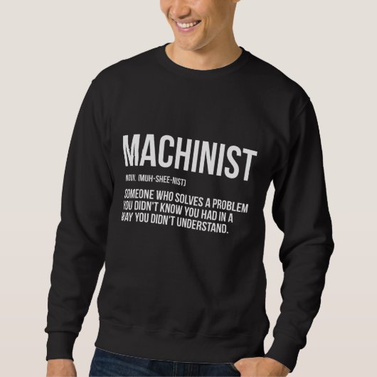 Machinist Probleem Machine Bediening Verspaning 3 Trui (Voorkant)