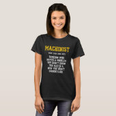 Machinist Problem Machine Operator Machinist Machi T-shirt (Voorkant volledig)
