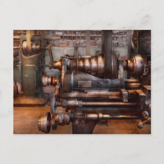 Machinist - Steampunk - 5-snelheids semi automatis Briefkaart (Voorkant)
