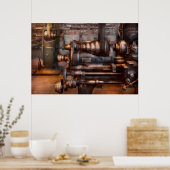 Machinist - Steampunk - 5-snelheids-semiautomatisc Poster (Keuken)