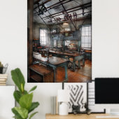 Machinist - Steampunk - de rekenkamer Poster (Thuiskantoor)