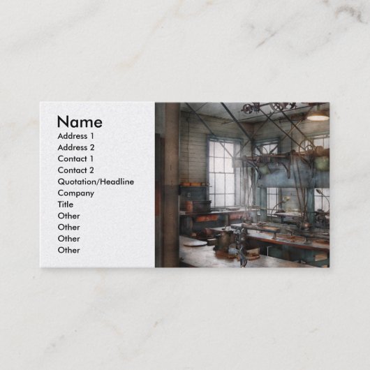 Machinist - Steampunk - de rekenkamer Visitekaartje (Voorkant)