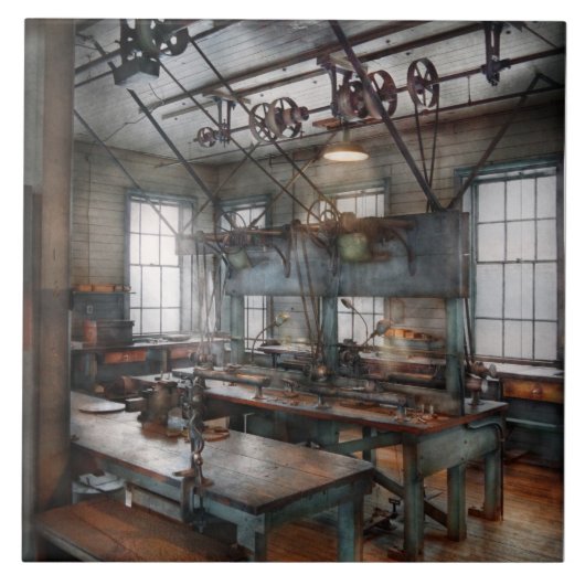Machinist - Stoomtech - De uitvindersruimte Tegeltje (Voorkant)