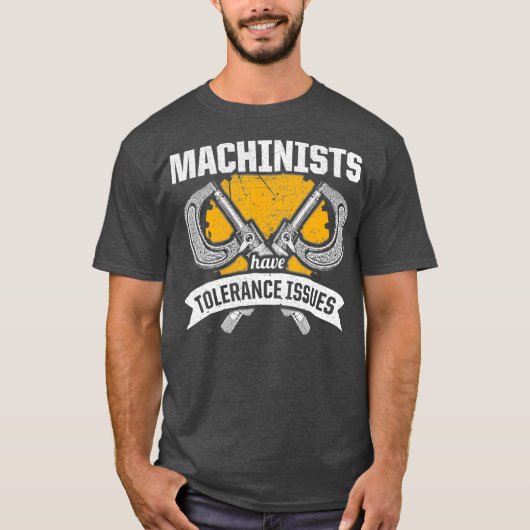 Machinist Tolerance CNC Machine Operator T-shirt (Voorkant)