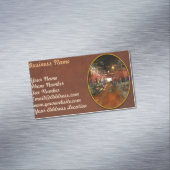 Machinist - Uitpompen van delen 1905 Magnetisch Visitekaartje (Voorbeeld)