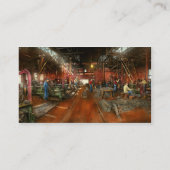 Machinist - Uitpompen van delen 1905 Visitekaartje (Achterkant)