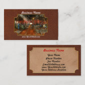 Machinist - Uitpompen van delen 1905 Visitekaartje (Voorkant / Achterkant)