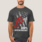 Machinist US Flag Machine Operator Machinist Machi T-shirt (Voorkant)
