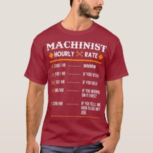 Machinist Uurly-snelheidsbewerking T-shirt