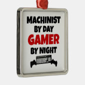 Machinist van Day Gamer by Night Metalen Ornament (Rechts)
