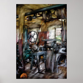 Machinist - Veel oude machines Poster