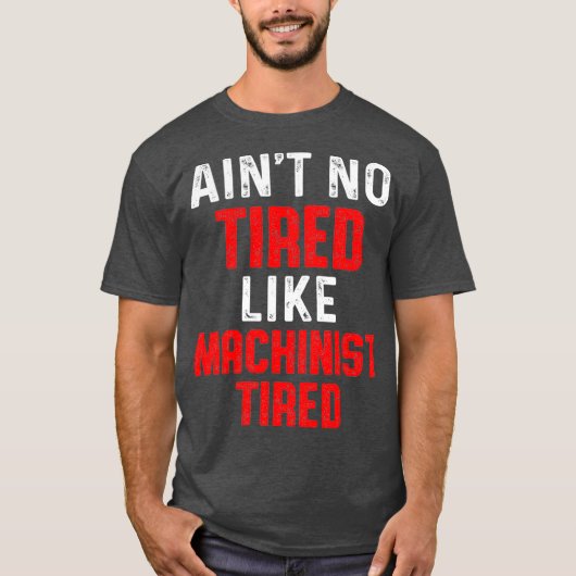 Machinist Verband Machinebediener T-shirt (Voorkant)