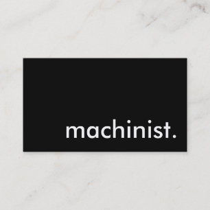 machinist. visitekaartje