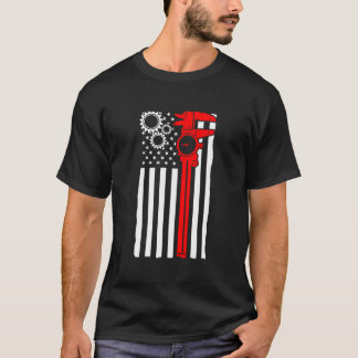 Machinist-vlag gereedschap Cnc-machine-operator ma T-shirt