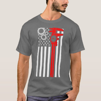 Machinist Vlag op cnc-machinist T-shirt