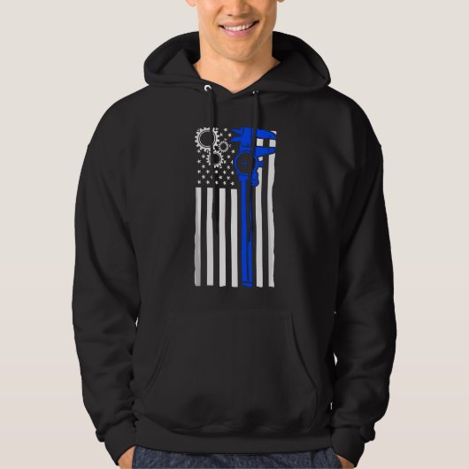 Machinist Vlag Tools - CNC Machine Operator Machin Hoodie (Voorkant)