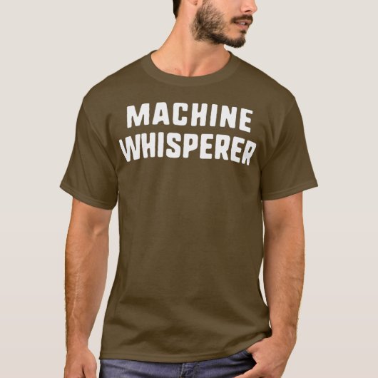 Machinist voor schouwmachine t-shirt (Voorkant)
