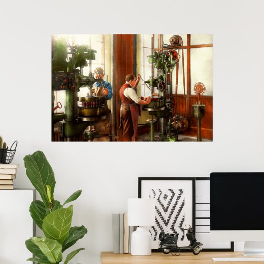 Machinist - Wanneer precisie belangrijk is 1919 Poster (Thuiskantoor)