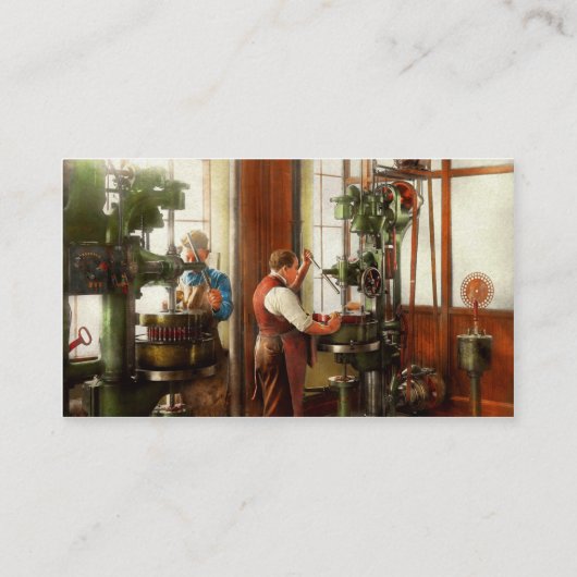 Machinist - Wanneer precisie belangrijk is 1919 Visitekaartje (Achterkant)