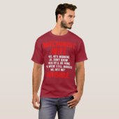 Machinist Wife Machine Operator Machinist Machinis T-shirt (Voorkant volledig)