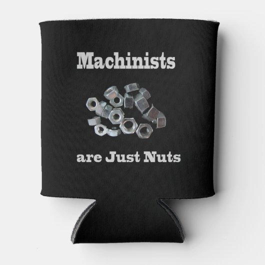 Machinisten zijn alleen maar nuchtere mensen blikjeskoeler (Voorkant)