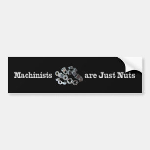Machinisten zijn alleen maar nuchtere mensen bumpersticker