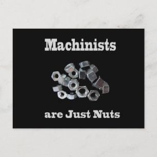 Machinisten zijn gewoon noten Humor Briefkaart