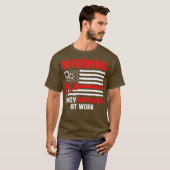 Machinistenwaarschuwingmachine Exploitant machinal T-shirt (Voorkant volledig)