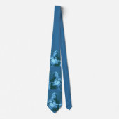 Macho macho man print - Blauw Stropdas (Voorkant)