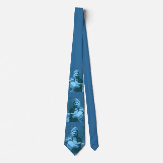 Macho macho man print - Blauw Stropdas (Voorkant)