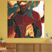 macho-man canvas afdruk (Insitu (Woonkamer))